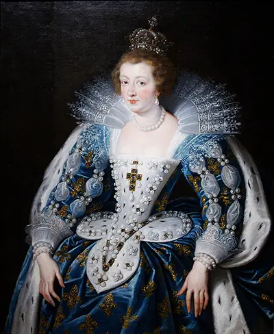 Anna of Austria Queen of France Mother of King Louis XIV Peter Paul Rubens